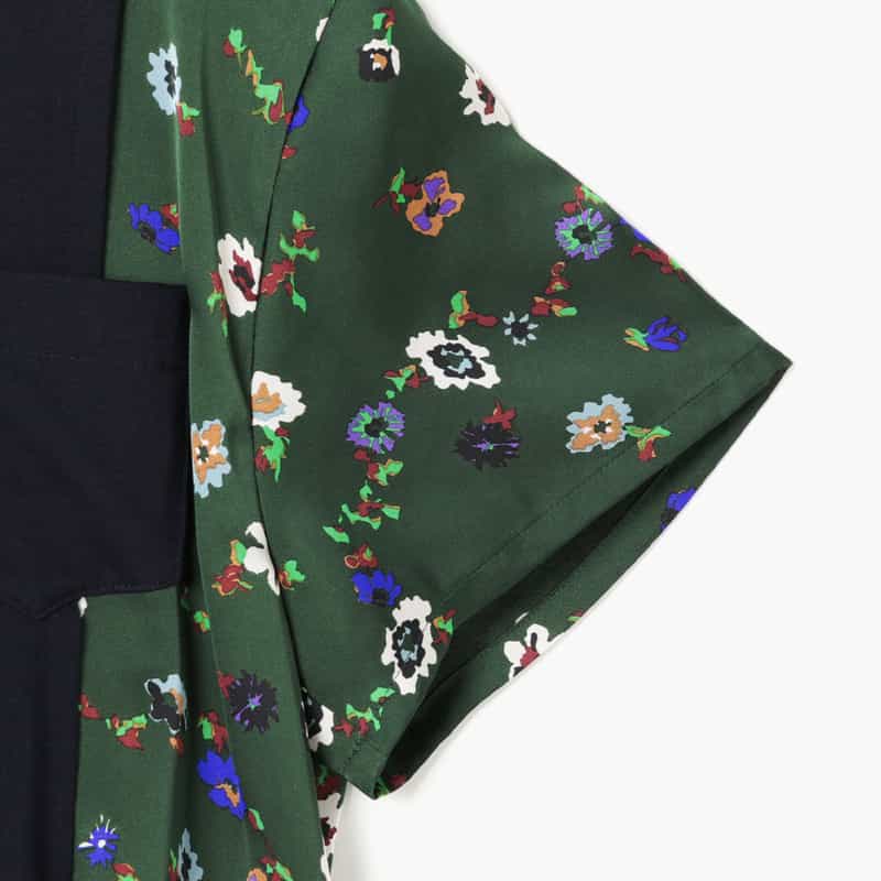 SACAI SACAI＜サカイ＞ フローラル柄プリントTシャツ NAVY