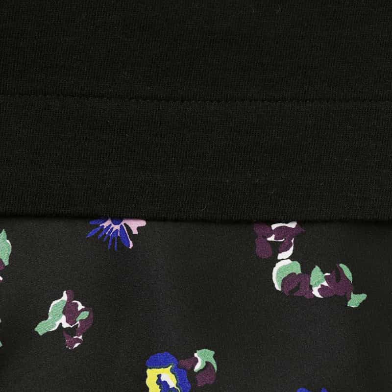 SACAI SACAI＜サカイ＞ フローラル柄プリントTシャツ BLACK