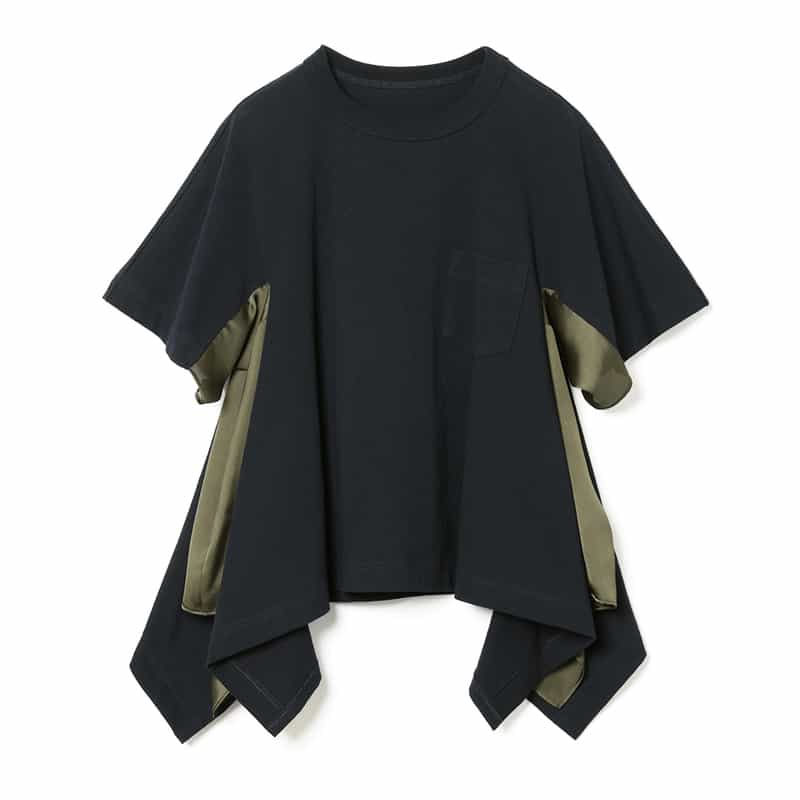 SACAI SACAI＜サカイ＞ コンビネーションTシャツ NAVY