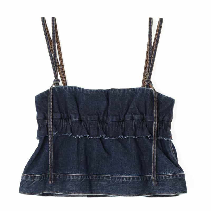 SACAI SACAI＜サカイ＞ デニム生地キャミソール BLUE