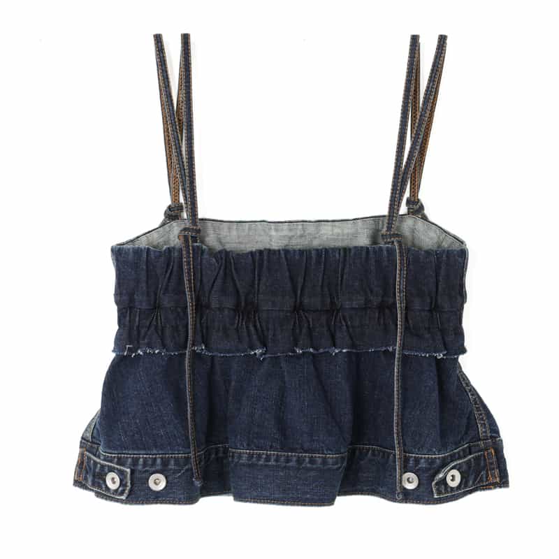 SACAI SACAI＜サカイ＞ デニム生地キャミソール BLUE