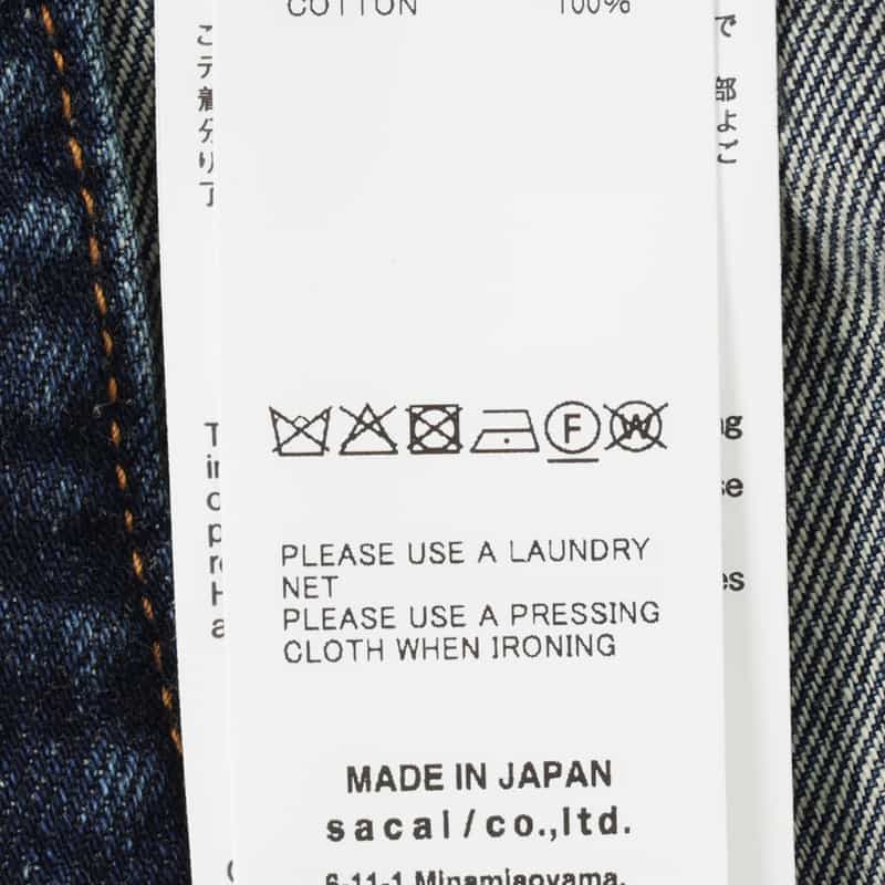 SACAI SACAI＜サカイ＞ デニム生地キャミソール BLUE