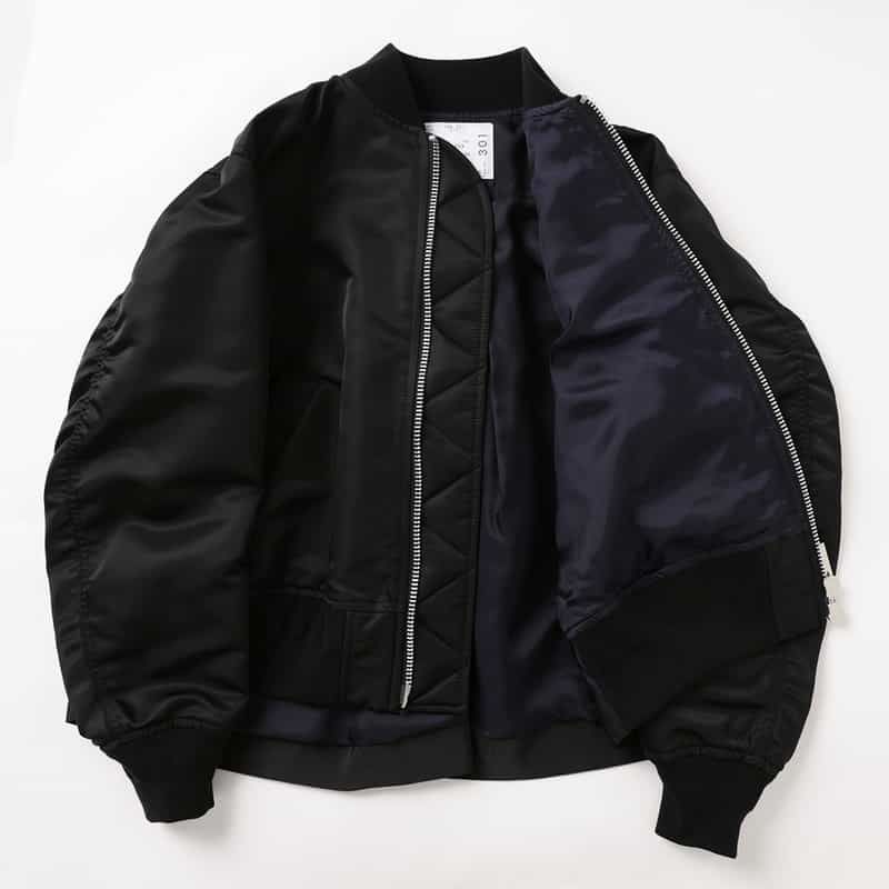 SACAI SACAI＜サカイ＞ ナイロンツイルブルゾン BLACK