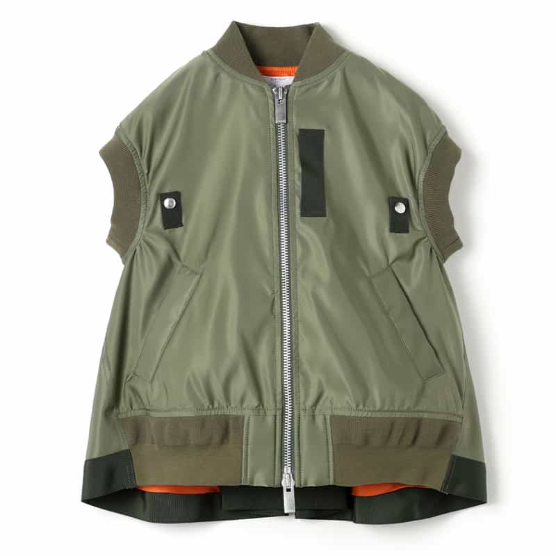 SACAI SACAI＜サカイ＞ ナイロンツイルベスト KHAKI