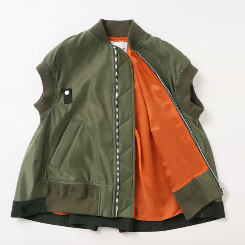 SACAI SACAI＜サカイ＞ ナイロンツイルベスト KHAKI