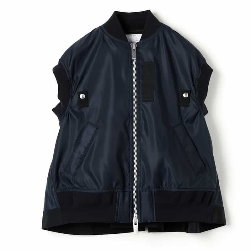 SACAI SACAI＜サカイ＞ ナイロンツイルベスト NAVY