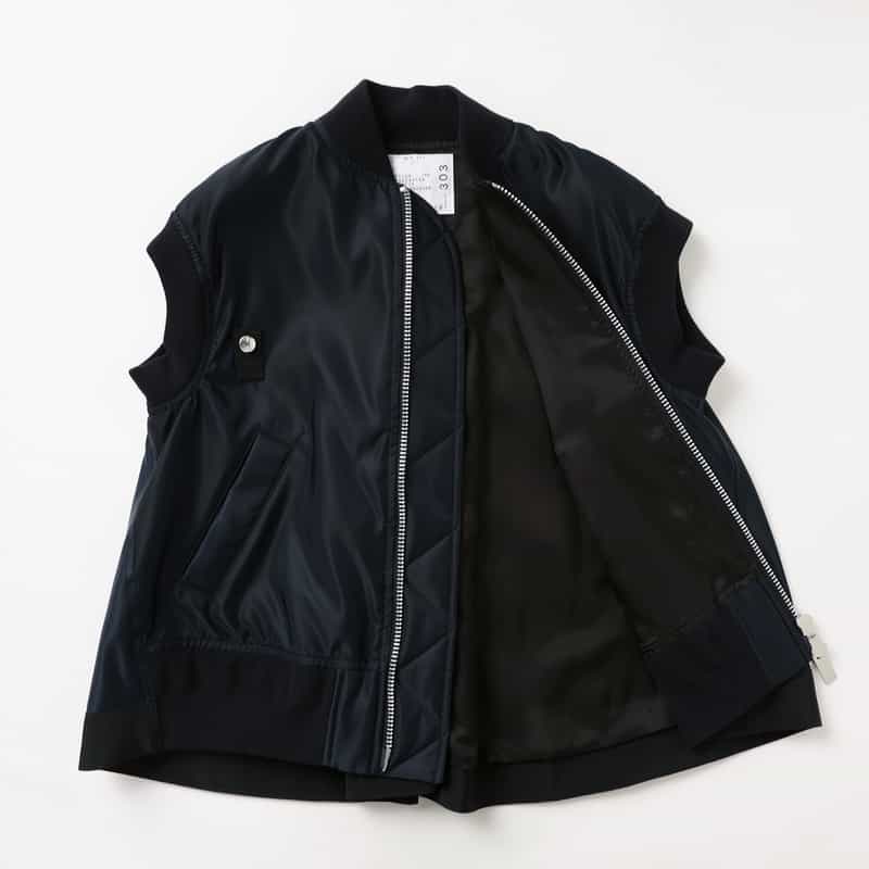 SACAI SACAI＜サカイ＞ ナイロンツイルベスト NAVY