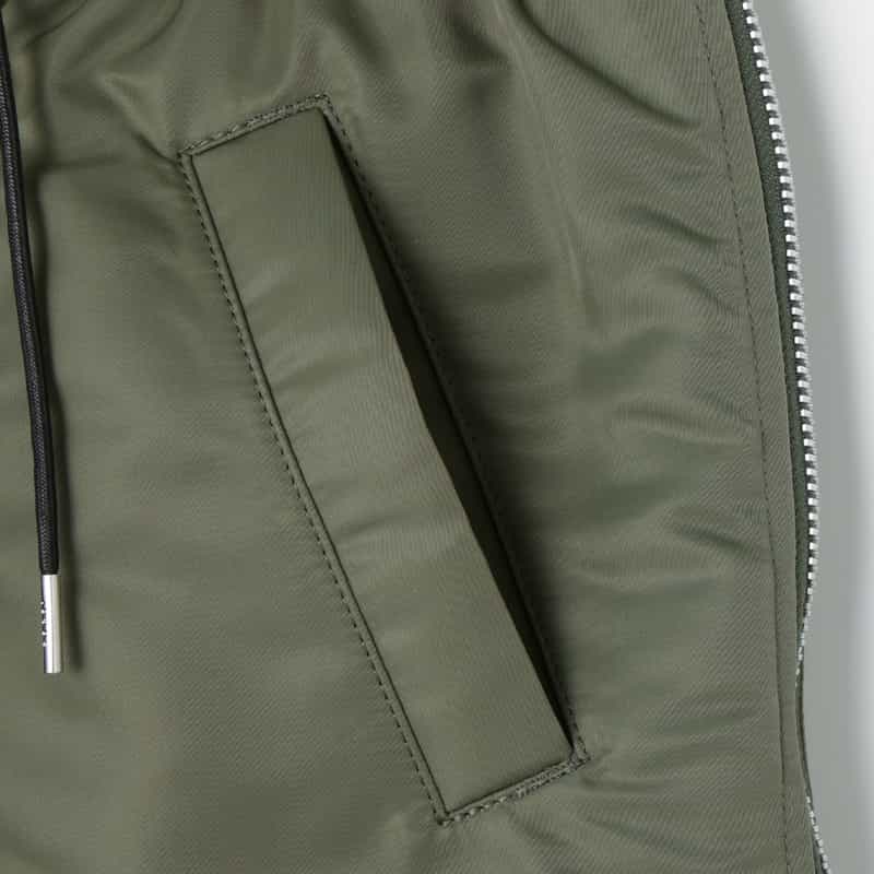 SACAI SACAI＜サカイ＞ サイドプリーツ入りツイルスカート KHAKI