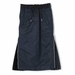 SACAI＜サカイ＞ サイドプリーツ入りツイルスカート