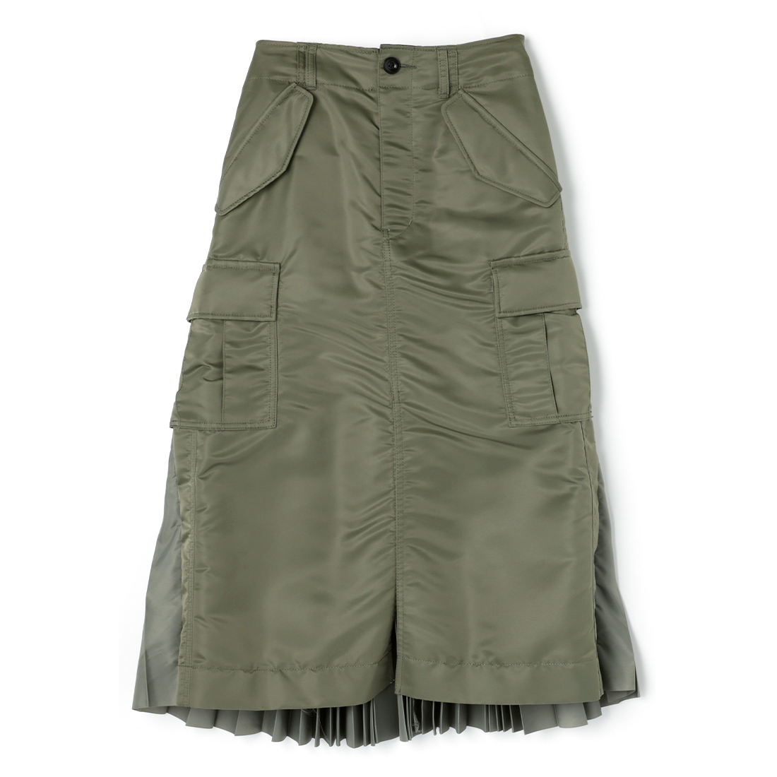 SACAI＜サカイ＞ フロントスリット入りツイルスカート
