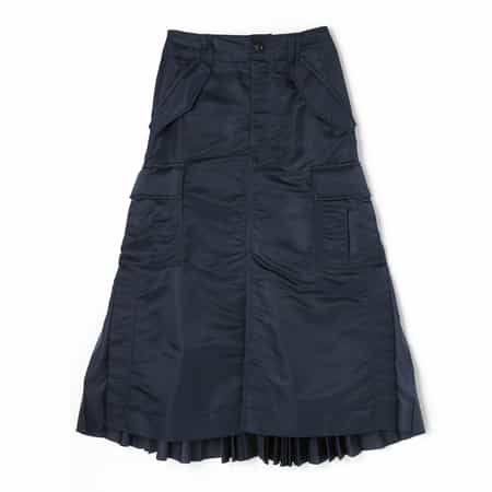 SACAI＜サカイ＞ フロントスリット入りツイルスカート