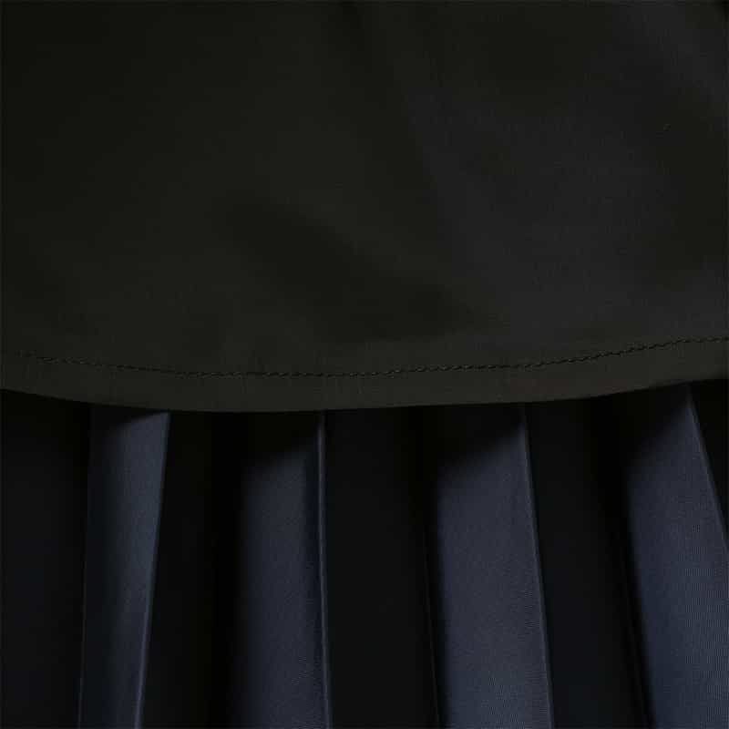 SACAI SACAI＜サカイ＞ フロントスリット入りツイルスカート NAVY