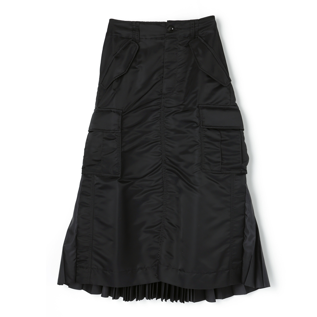 SACAI＜サカイ＞ フロントスリット入りツイルスカート