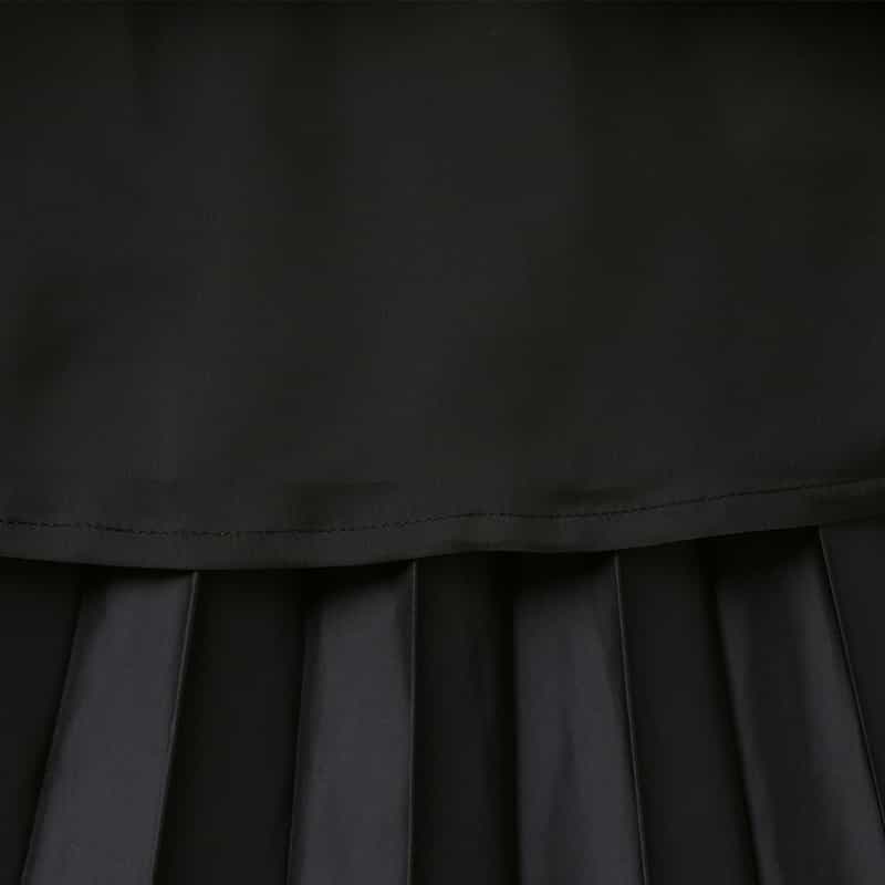 SACAI SACAI＜サカイ＞ フロントスリット入りツイルスカート BLACK