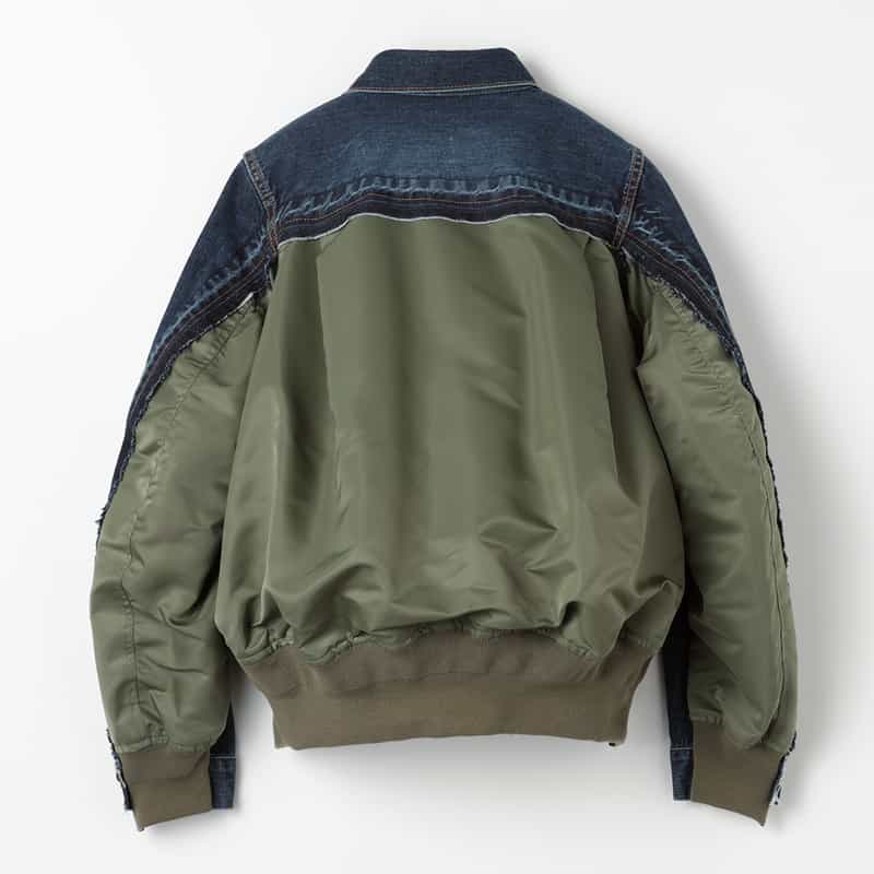 SACAI SACAI＜サカイ＞ コンビネーション デニムジャケット BLUE