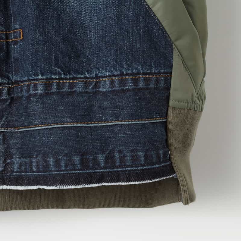 SACAI SACAI＜サカイ＞ コンビネーション デニムジャケット BLUE