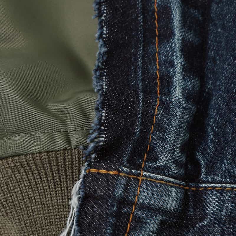 SACAI SACAI＜サカイ＞ コンビネーション デニムジャケット BLUE