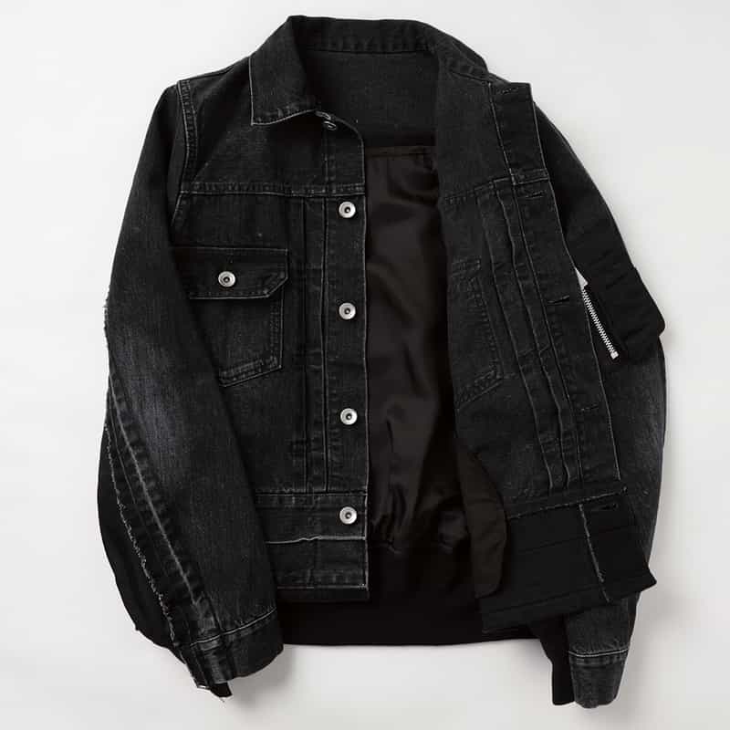 SACAI SACAI＜サカイ＞ コンビネーション デニムジャケット BLACK
