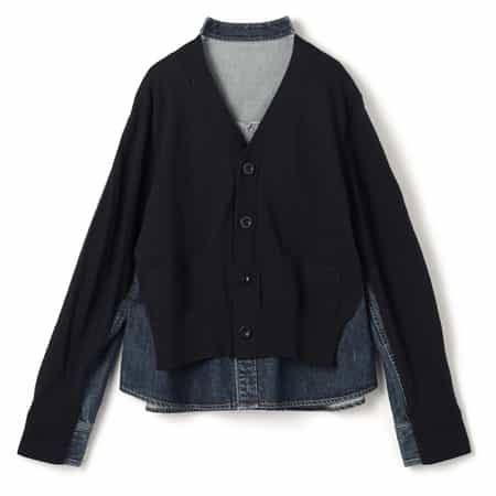 SACAI＜サカイ＞ コンビネーション ニットカーディガン
