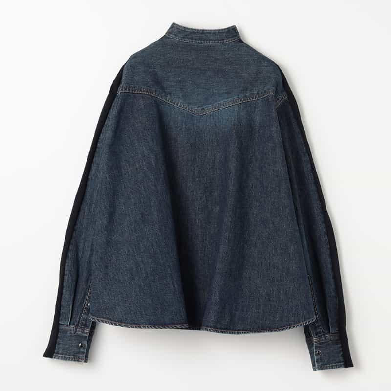 SACAI SACAI＜サカイ＞ コンビネーション ニットカーディガン BLUE