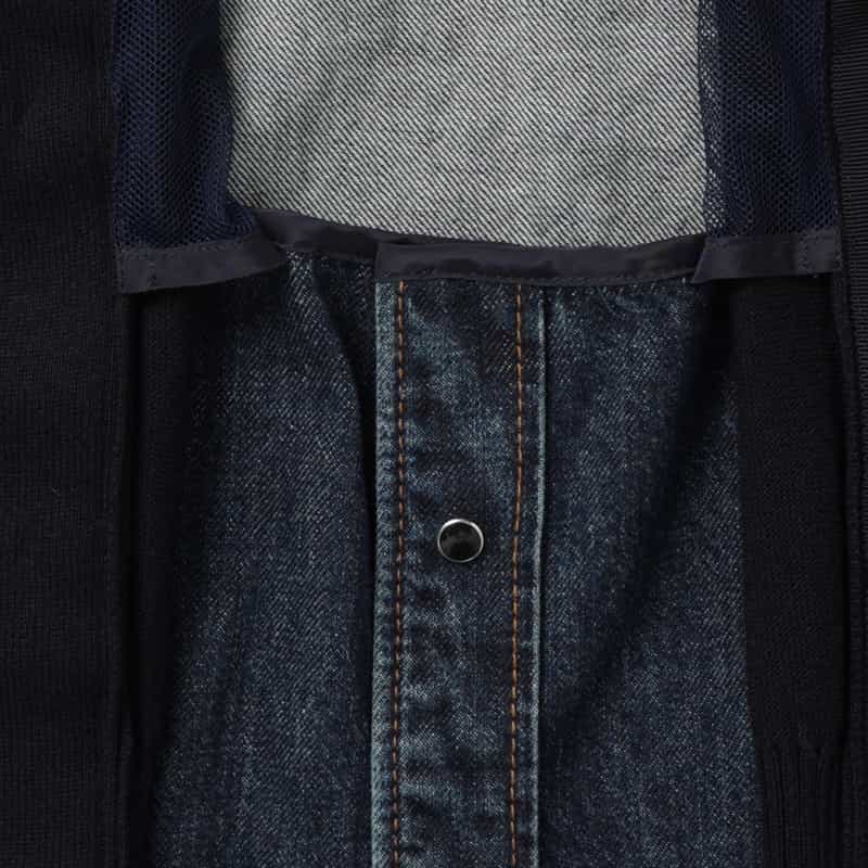 SACAI SACAI＜サカイ＞ コンビネーション ニットカーディガン BLUE