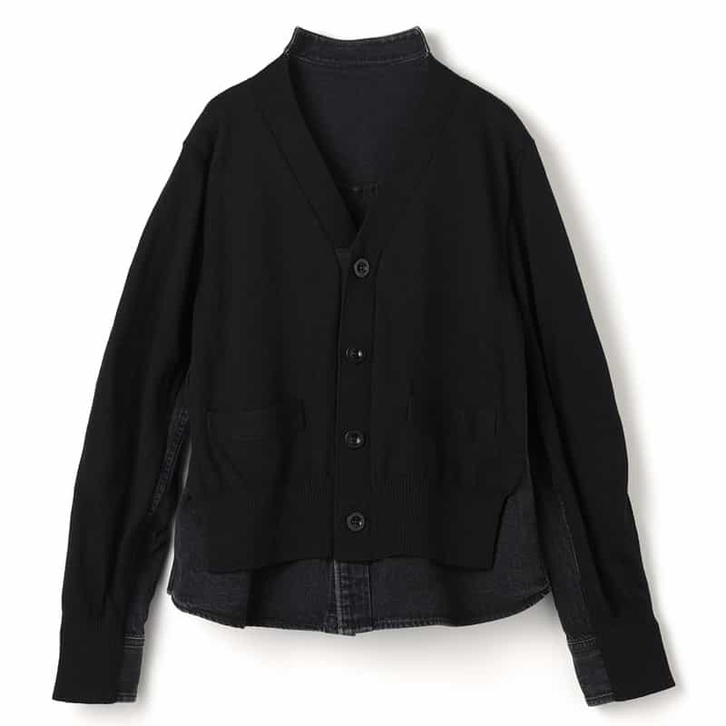 SACAI＜サカイ＞ コンビネーション ニットカーディガン
