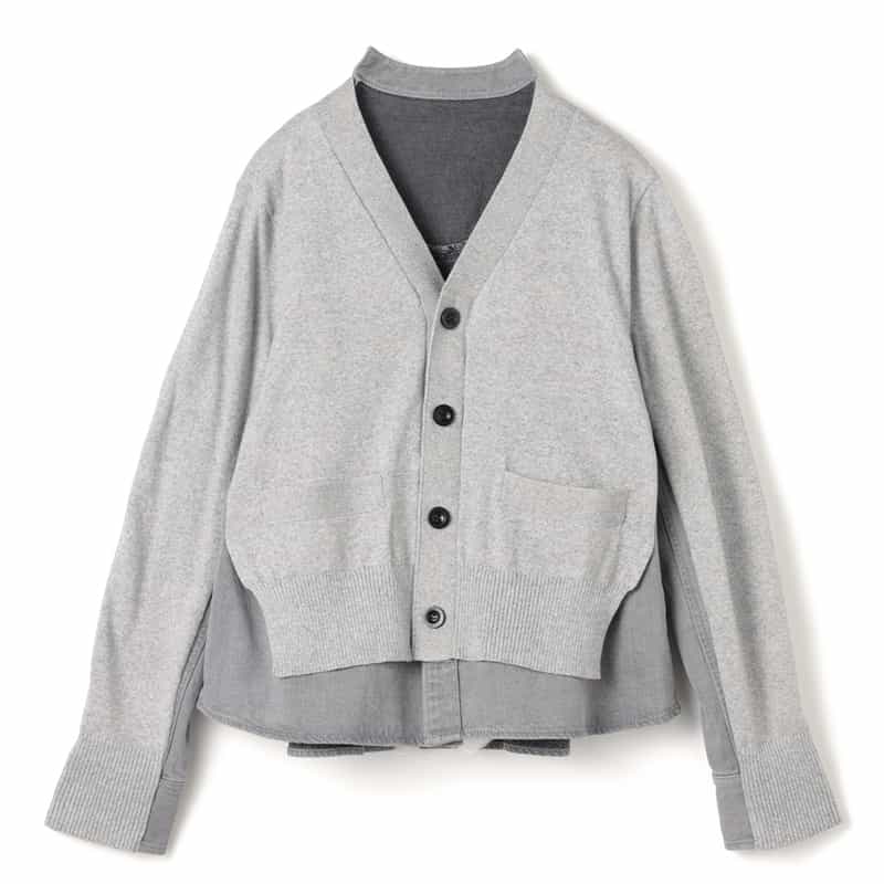 SACAI＜サカイ＞ コンビネーション ニットカーディガン