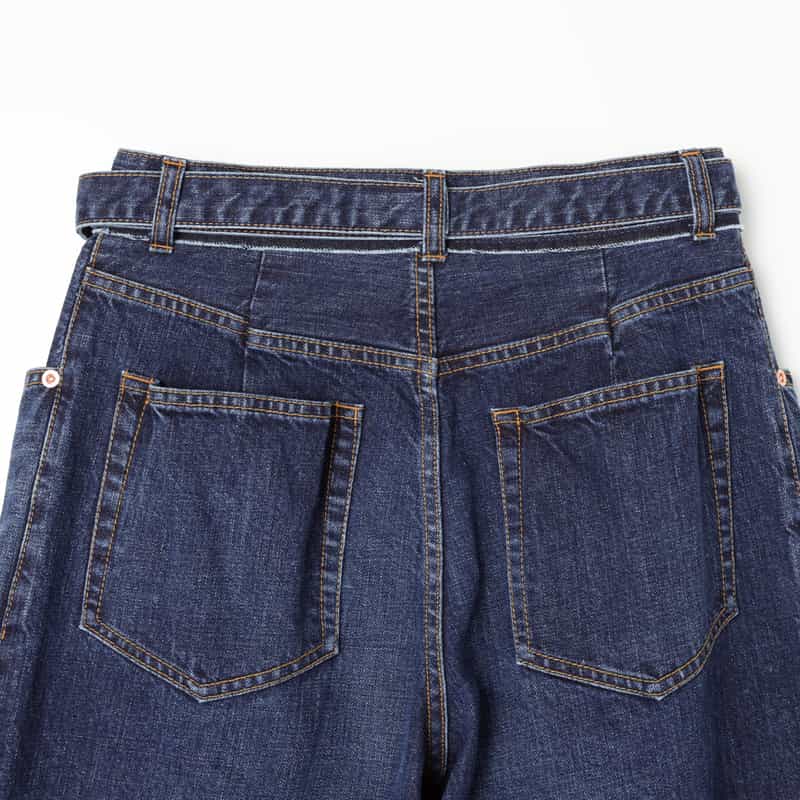 SACAI SACAI＜サカイ＞ ワイドデニムパンツ BLUE