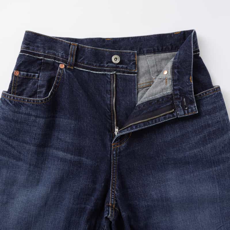 SACAI SACAI＜サカイ＞ ワイドデニムパンツ BLUE