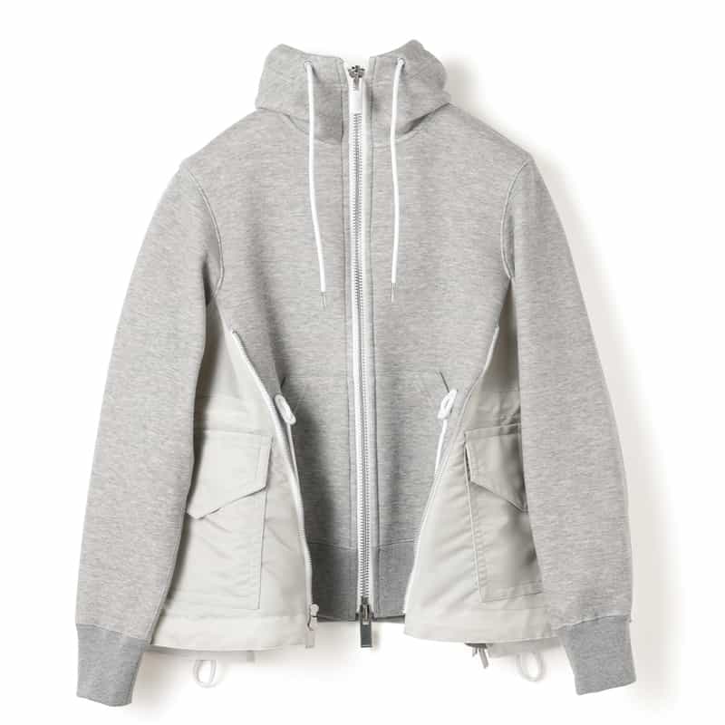 SACAI＜サカイ＞ コンビネーション ジップアップパーカー