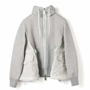 SACAI＜サカイ＞ コンビネーション ジップアップパーカー