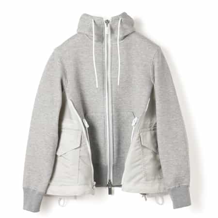 SACAI＜サカイ＞ コンビネーション ジップアップパーカー