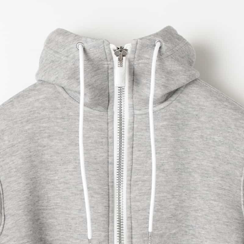 SACAI SACAI＜サカイ＞ コンビネーション ジップアップパーカー LIGHT GRAY