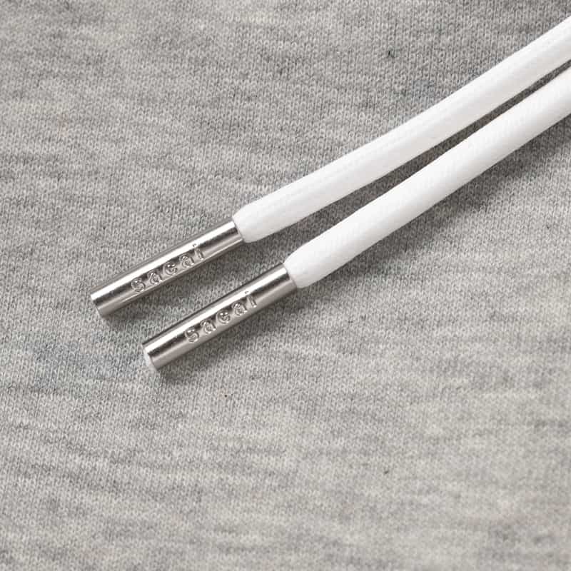 SACAI SACAI＜サカイ＞ コンビネーション ジップアップパーカー LIGHT GRAY