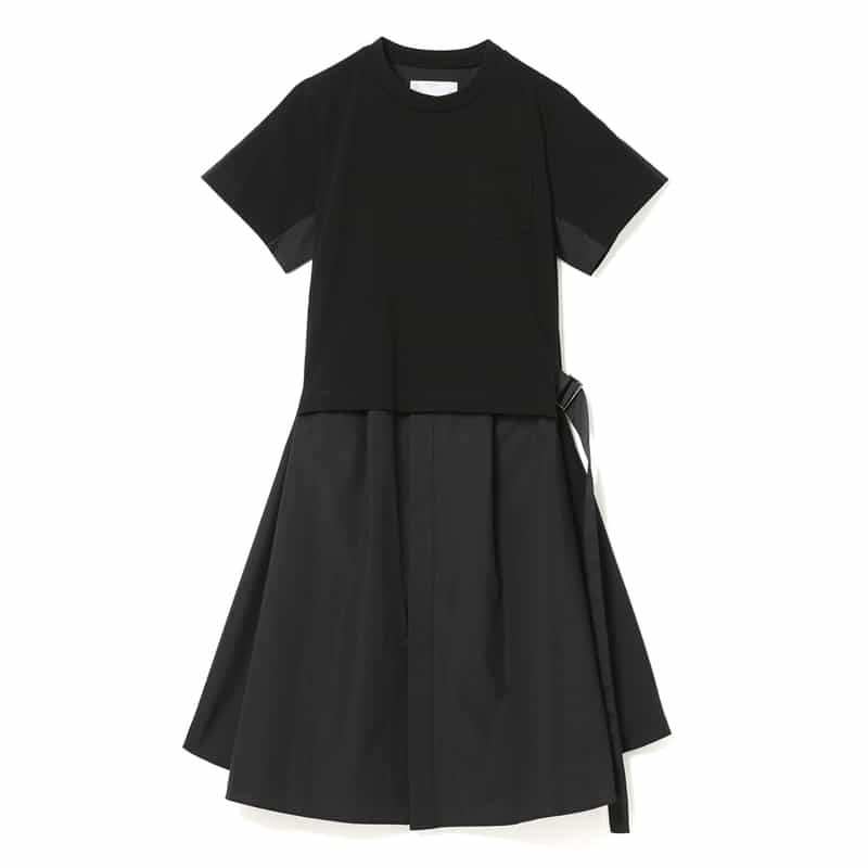 SACAI SACAI＜サカイ＞コンビネーション ドレス BLACK