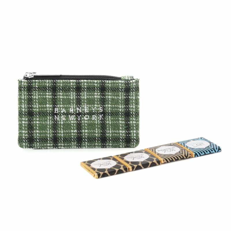 オンラインストア限定チョコレート入りポーチ （チェック柄／GREEN）