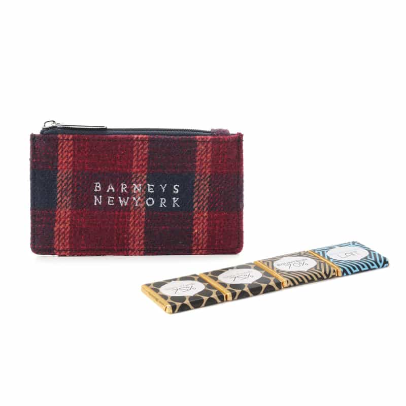 BARNEYS NEW YORK オンラインストア限定チョコレート入りポーチ （チェック柄／RED） RED