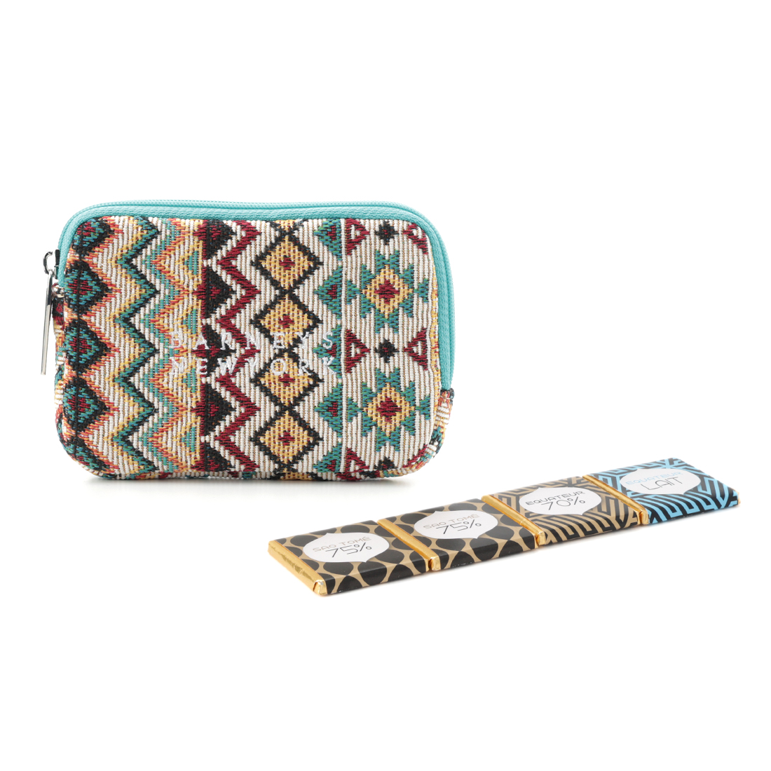 チョコレート入りポーチ (幾何学柄／MULTI COLOR)