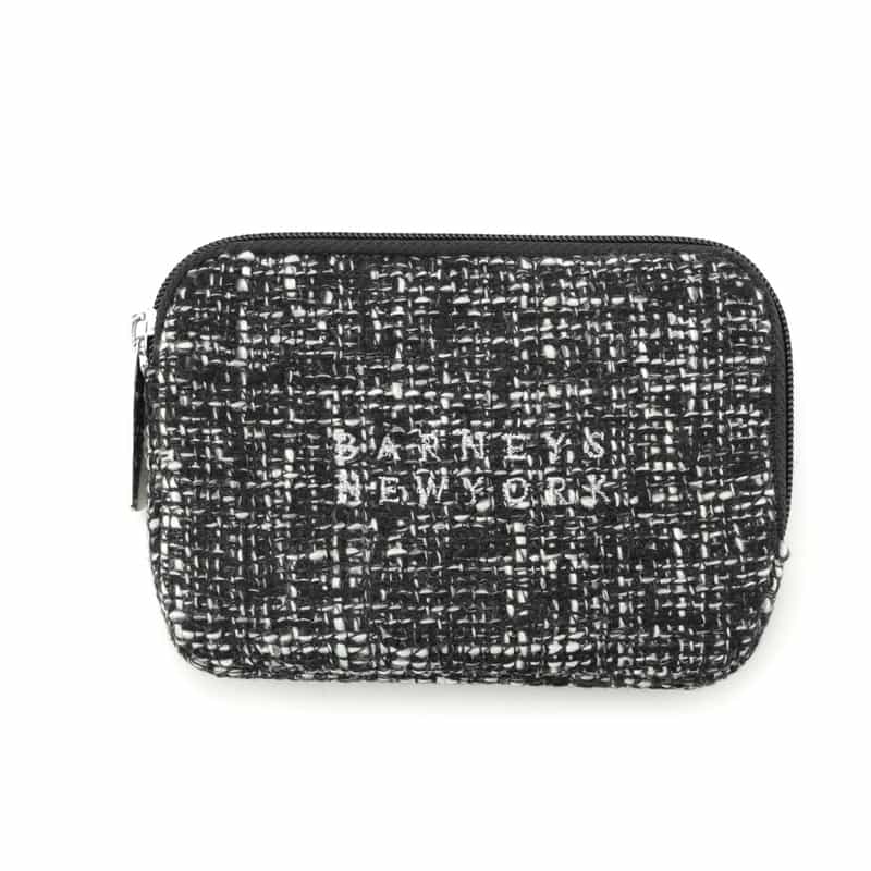 BARNEYS NEW YORK チョコレート入りポーチ (ツイード柄／BLACK) BLACK