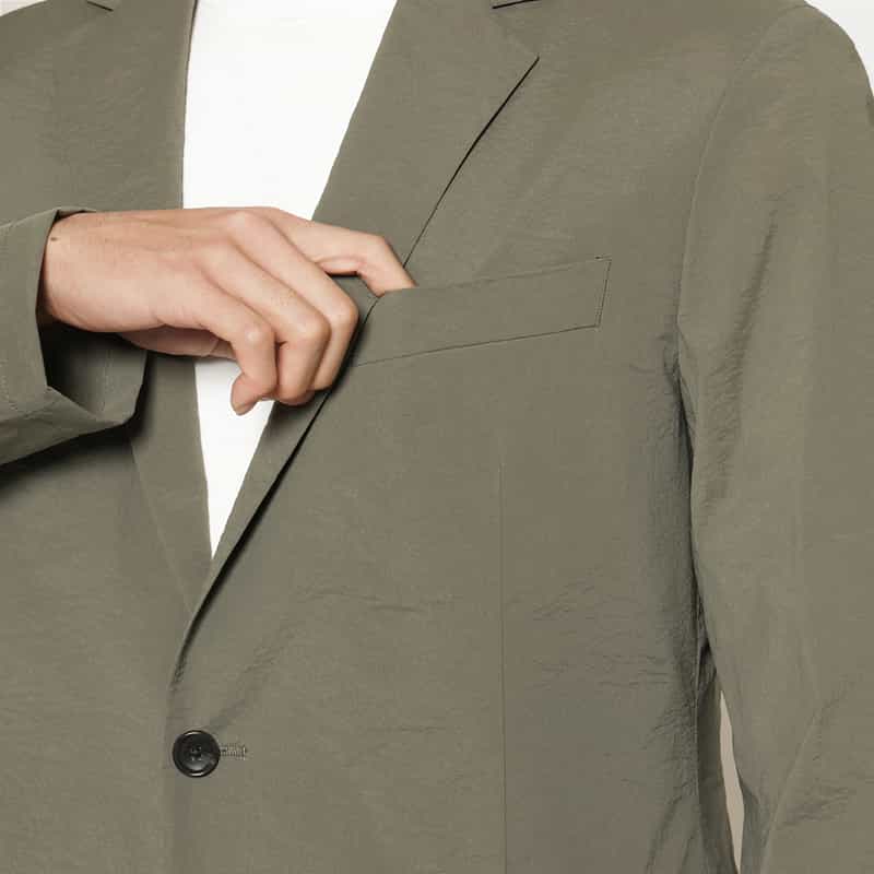 BARNEYS NEW YORK セットアップ ストレッチテーラードジャケット LIGHT GRAY