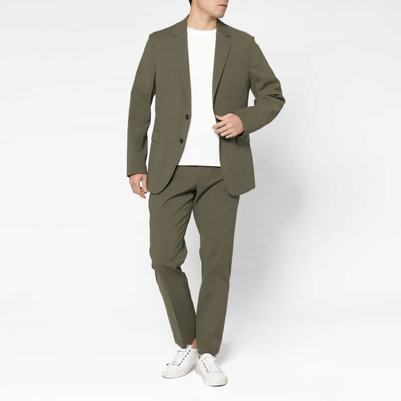 BARNEYS NEW YORK セットアップ ストレッチパンツ LIGHT GRAY