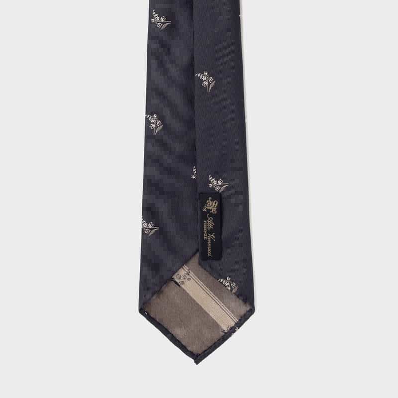 ATTO VANNUCCI FIRENZE ATTO VANNUCCI ＜アット ヴァンヌッチ＞ フラワー柄タイ NAVY