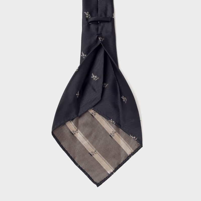 ATTO VANNUCCI FIRENZE ATTO VANNUCCI ＜アット ヴァンヌッチ＞ フラワー柄タイ NAVY