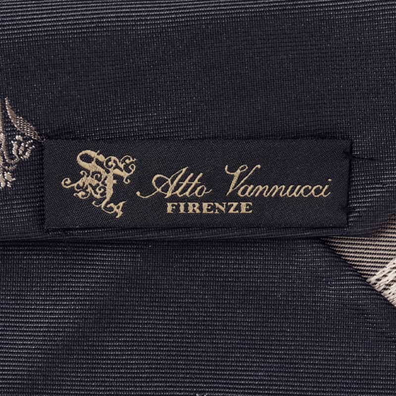 ATTO VANNUCCI FIRENZE ATTO VANNUCCI ＜アット ヴァンヌッチ＞ フラワー柄タイ NAVY