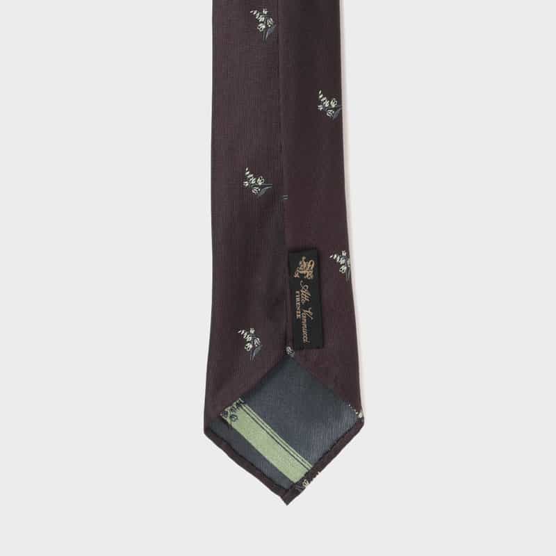 ATTO VANNUCCI FIRENZE ATTO VANNUCCI ＜アット ヴァンヌッチ＞ フラワー柄タイ PURPLE