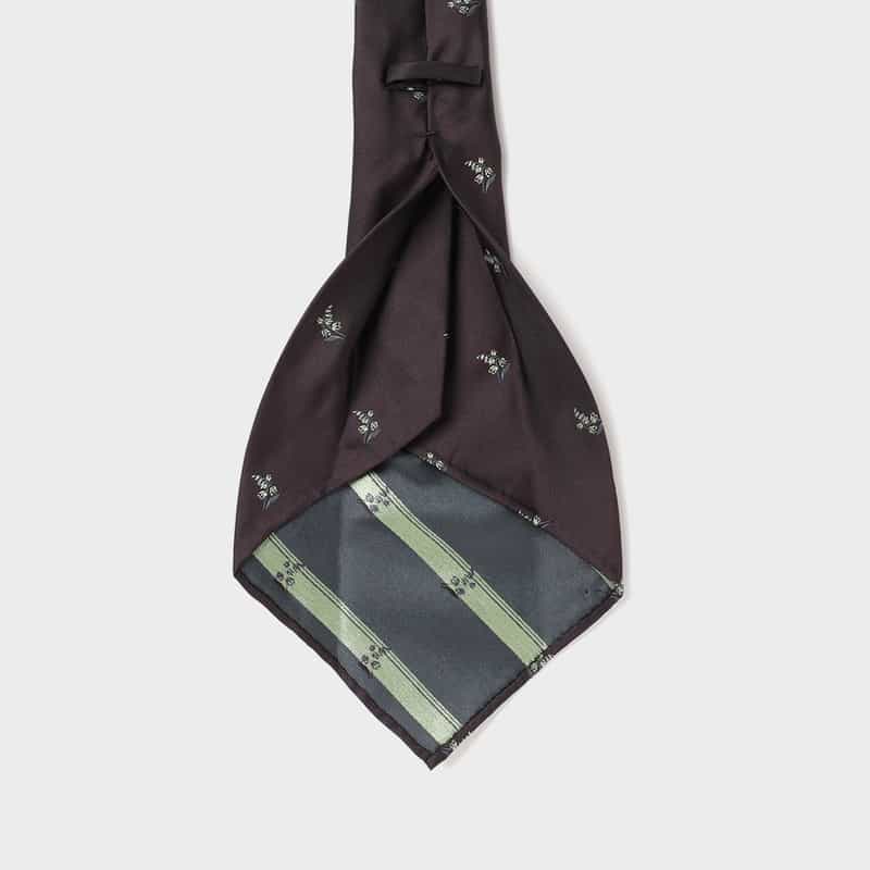 ATTO VANNUCCI FIRENZE ATTO VANNUCCI ＜アット ヴァンヌッチ＞ フラワー柄タイ PURPLE