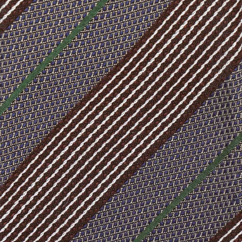 ATTO VANNUCCI FIRENZE ATTO VANNUCCI ＜アット ヴァンヌッチ＞ ストライプ柄タイ BLUE