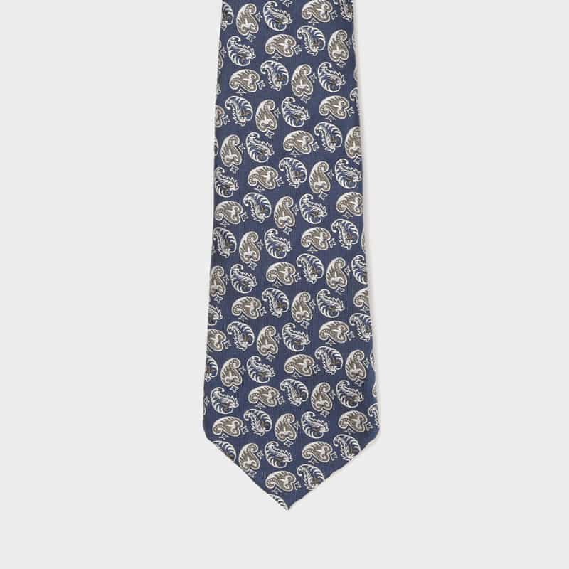 ATTO VANNUCCI FIRENZE ATTO VANNUCCI ＜アット ヴァンヌッチ＞ ペイズリー柄タイ NAVY