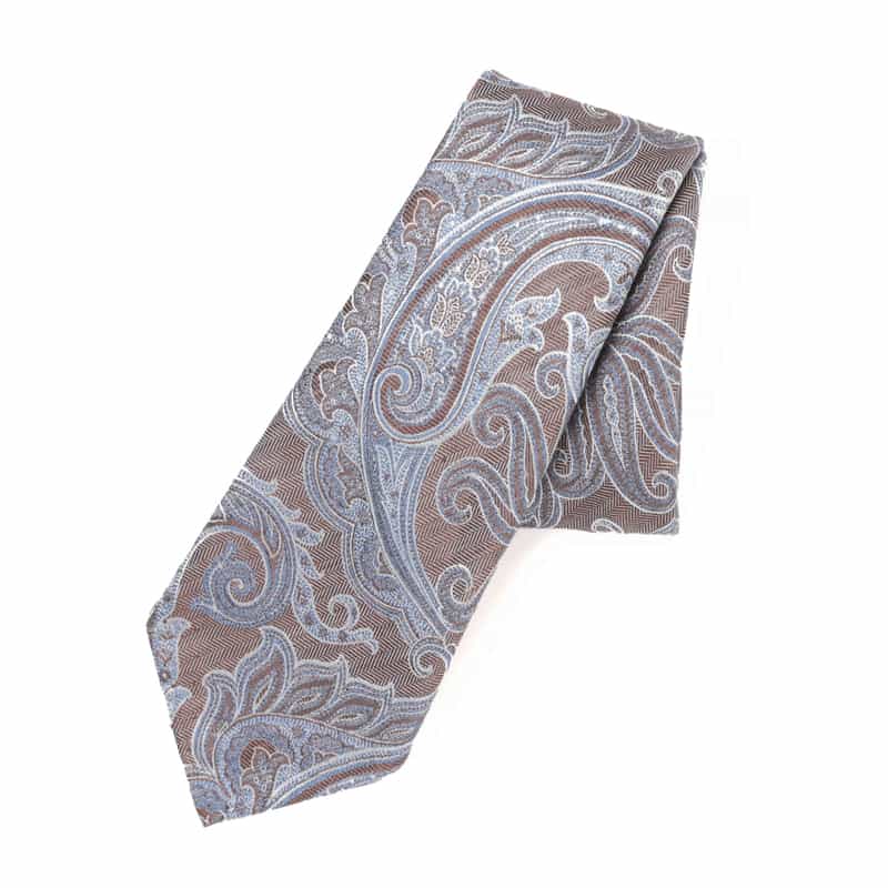 ATTO VANNUCCI FIRENZE ATTO VANNUCCI ＜アット ヴァンヌッチ＞ ペイズリー柄タイ GRAY