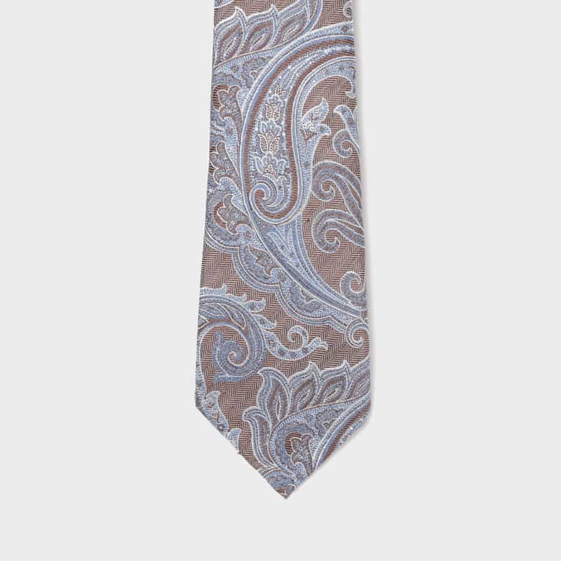 ATTO VANNUCCI FIRENZE ATTO VANNUCCI ＜アット ヴァンヌッチ＞ ペイズリー柄タイ GRAY